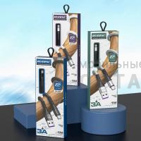 Кабель USB RECRSI CA-231 Lightning чёрный