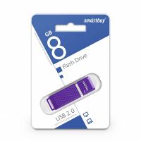 Флешка USB 8Gb SmartBuy Quartz series, USB 2.0, фиолетовый