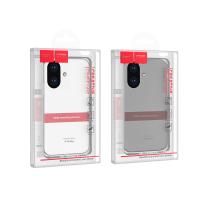 Чехол HOCO Light series TPU для iPhone 16 Plus, темно-прозрачный