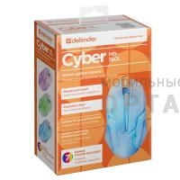 Мышь DEFENDER Сyber MB-560L, белый, 7 цветов, 3 кнопки, проводная (1/40) Мышь DEFENDER Сyber MB-560L, белый, 7 цветов, 3 кнопки, проводная (1/40)