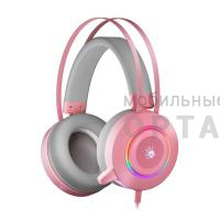 Наушники проводные A4TECH Bloody G521 розовый 2.3м мониторные USB оголовье (G521 ( PINK )) (1/10)