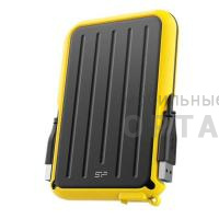 Жесткий диск HDD Siliсon Power  1 TB  A66 Armor, жёлтый, 2.5", USB 3.2