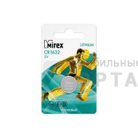 Элемент питания Mirex CR1632  3V  1 шт (1/60/360), ecopack