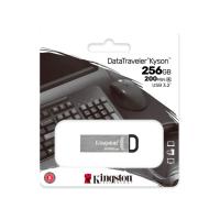Флешка USB 256 Гб Kingston DataTravele Kyson, USB3.2, металл, серебристый